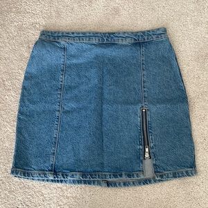 Free People - Zip Up Mini Skirt